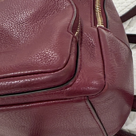 Kate Spade Jackson Burgundy Leather Backpack - Picture 15 of 16